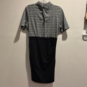 Elegant Black and Gray Women's Dress